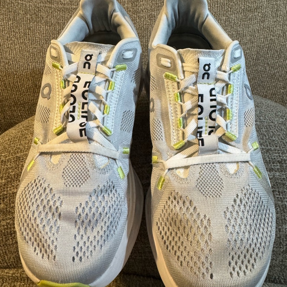 On Cloudeclipse Gray & Lime Woman’s Running Sneak… - image 3